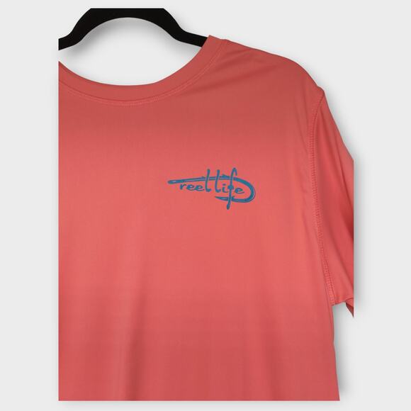 Men's Reel Life Coral Long Sleeve Fishing Shirt Size Medium - Picture 4 of 6